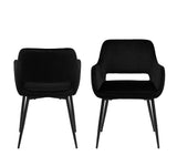 Eetkamerstoel Sandviken - Set van 2 - Zwart - Rebellenclub
