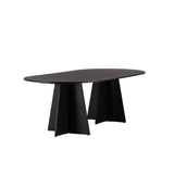 Eetkamertafel Vonge Ovaal - Zwart - Eetkamertafels - Rebellenclub