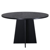 Eetkamertafel Vonge Rond - Zwart - Eetkamertafels - Rebellenclub