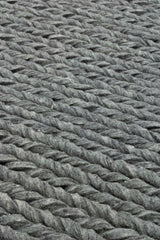 Vloerkleed Kabel antraciet grijs - Rebellenclub