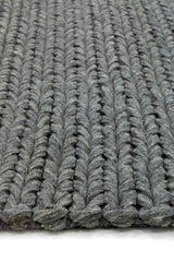 Vloerkleed Kabel antraciet grijs - Rebellenclub