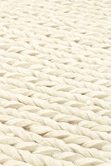 Vloerkleed Kabel wit/licht beige - Rebellenclub