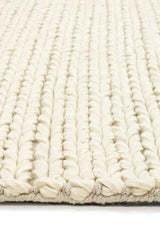 Vloerkleed Kabel wit/licht beige - Rebellenclub