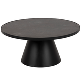 Salontafel Leeds Rond L Ø85 cm - Zwart Keramiek - Salontafels - Rebellenclub