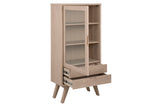 Mala Vitrinekast met glazen deur Medium - Eiken - Rebellenclub