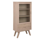 Mala Vitrinekast met glazen deur Medium - Eiken - Rebellenclub