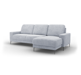 Malmö 2,5-Zits met Chaise Longue - Nika 60 Grey - Rebellenclub