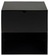 Nachtkastje Bath - Zwart met zwarte lade - Rebellenclub