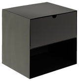 Nachtkastje Bath - Zwart met zwarte lade - Rebellenclub