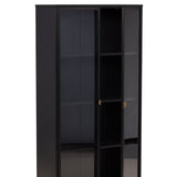 Vitrinekast Bagn - Zwart - Kasten - Rebellenclub