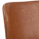 Eetkamerstoel Pescara - Set van 2 - Retro leder bruin - Rebellenclub