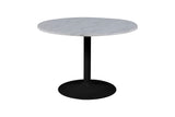 Carrara Eetkamertafel Rond Ø110cm - Zwarte poot - Rebellenclub