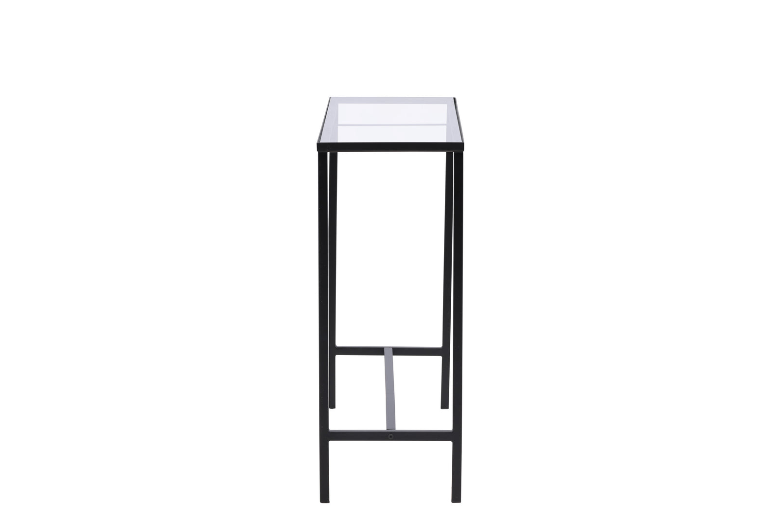 Kare Design Loft | Sidetable van staal met glas | 85550