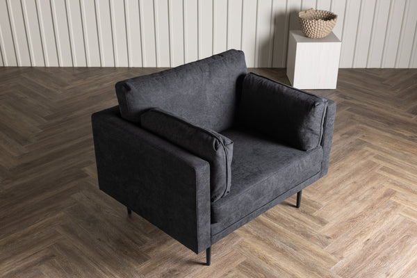 Ioane Fauteuil - Zwart linnen - Fauteuils - Rebellenclub