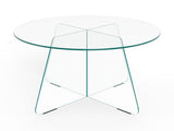 Circe Salontafel - ø80 cm - Transparant Glas