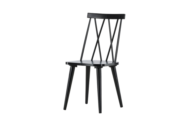 Nalu Eetkamertstoel - Set van 2 - Zwart - Eetkamerstoelen - Rebellenclub