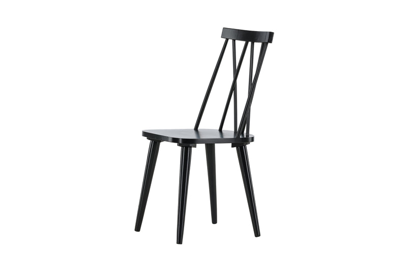 Nalu Eetkamertstoel - Set van 2 - Zwart - Eetkamerstoelen - Rebellenclub