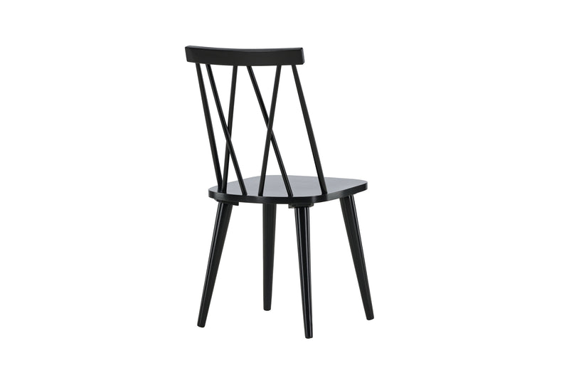 Nalu Eetkamertstoel - Set van 2 - Zwart - Eetkamerstoelen - Rebellenclub