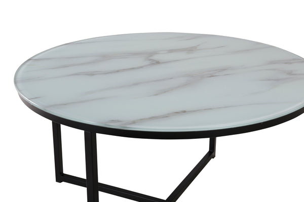 Otak Salontafel Rond  ø80cm - Zwart glas - Salontafels - Rebellenclub