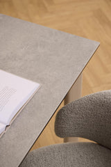 Ylan Eetkamertafel - 160 x 90 cm - Grijs Keramiek