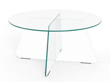 Circe Salontafel - ø80 cm - Transparant Glas