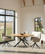 Lian Eetkamertafel - ø120 - Eiken - Eetkamertafels - Rebellenclub