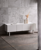 Glacia TV-meubel - 160 cm - Wit - TV-meubels - Rebellenclub