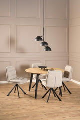 Vigo Eetkamertafel - ø120 cm - Eiken -  - Rebellenclub