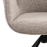 Arne Eetkamerstoel met Arm - Beige Bouclé - Eetkamerstoelen - Rebellenclub