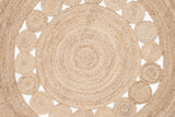 Azzurro Vloerkleed Rond - ø200 cm - Naturel Jute - Vloerkleden - Rebellenclub