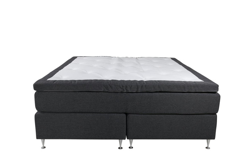 Boise Tweepersoonsbed - 200 x 180 cm - Donkergrijs - Bedden - Rebellenclub