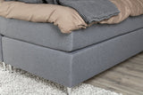 Boise Tweepersoonsbed - 200 x 180 cm - Donkergrijs - Bedden - Rebellenclub