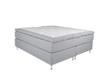 Boise Tweepersoonsbed - 200 x 180 cm - Lichtgrijs Medium Matras