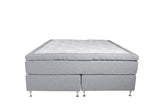 Boise Tweepersoonsbed - 200 x 180 cm - Lichtgrijs Medium Matras