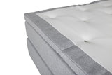 Boise Tweepersoonsbed - 200 x 180 cm - Lichtgrijs Medium Stevig Matras