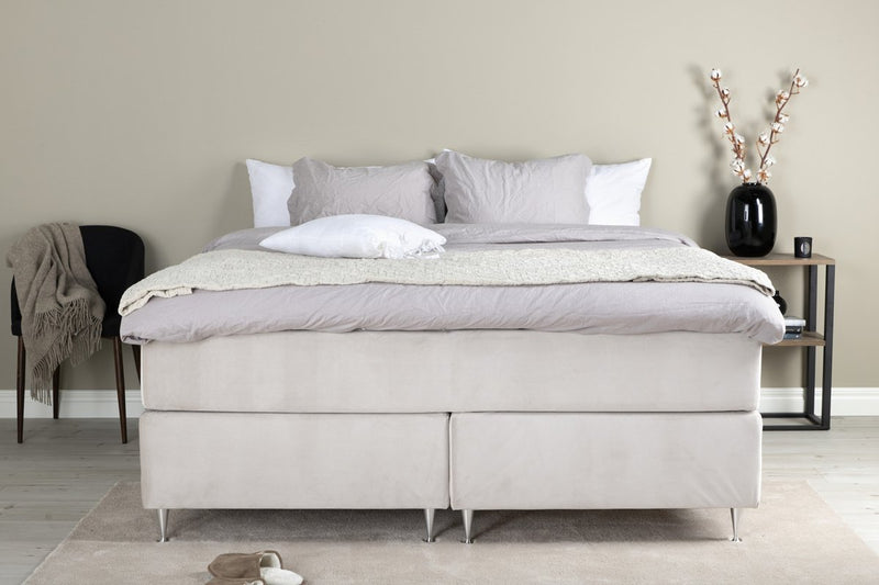 Boise Tweepersoonsbed - 200 x 180 cm - Velvet Beige