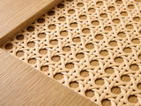 Berley Bijzettafel - 45 x 45 cm - Eiken met Rattan - Bijzettafels - Rebellenclub