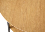 Berley Bijzettafel - ø50 cm - Eiken met Rattan - Bijzettafels - Rebellenclub