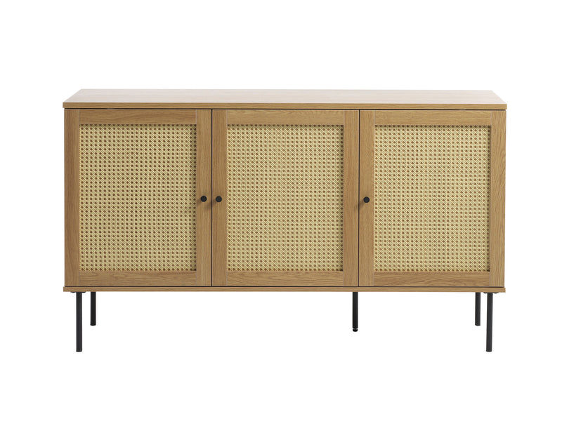 Berley Dressoir - Eiken met Rattan - Dressoirs - Rebellenclub