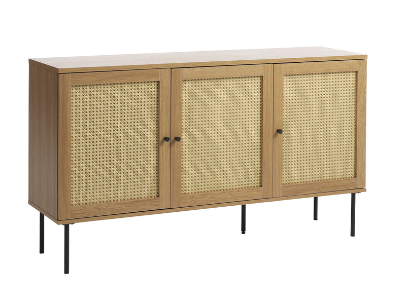 Berley Dressoir - Eiken met Rattan - Dressoirs - Rebellenclub