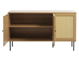 Berley Dressoir - Eiken met Rattan - Dressoirs - Rebellenclub