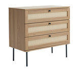 Berley Dressoir met Lades - Eiken met Rattan - Dressoirs - Rebellenclub