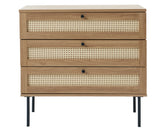 Berley Dressoir met Lades - Eiken met Rattan - Dressoirs - Rebellenclub