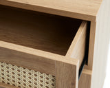 Berley Dressoir met Lades - Eiken met Rattan - Dressoirs - Rebellenclub