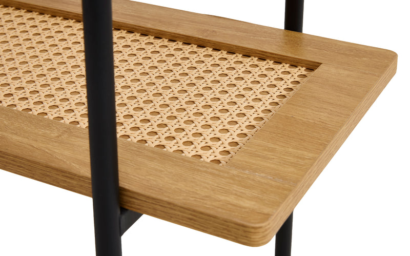 Berley Sidetable - 100 x 37 cm - Eiken met Rattan - Sidetables - Rebellenclub