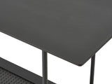 Berley Sidetable - 100 x 37 cm - Zwart met Rattan - Sidetables - Rebellenclub