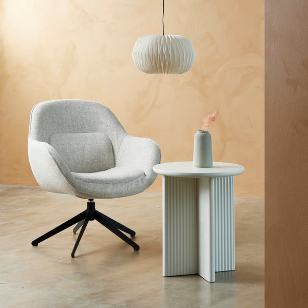 Brota Bijzettafel - ø50 cm - Greige - Bijzettafels - Rebellenclub