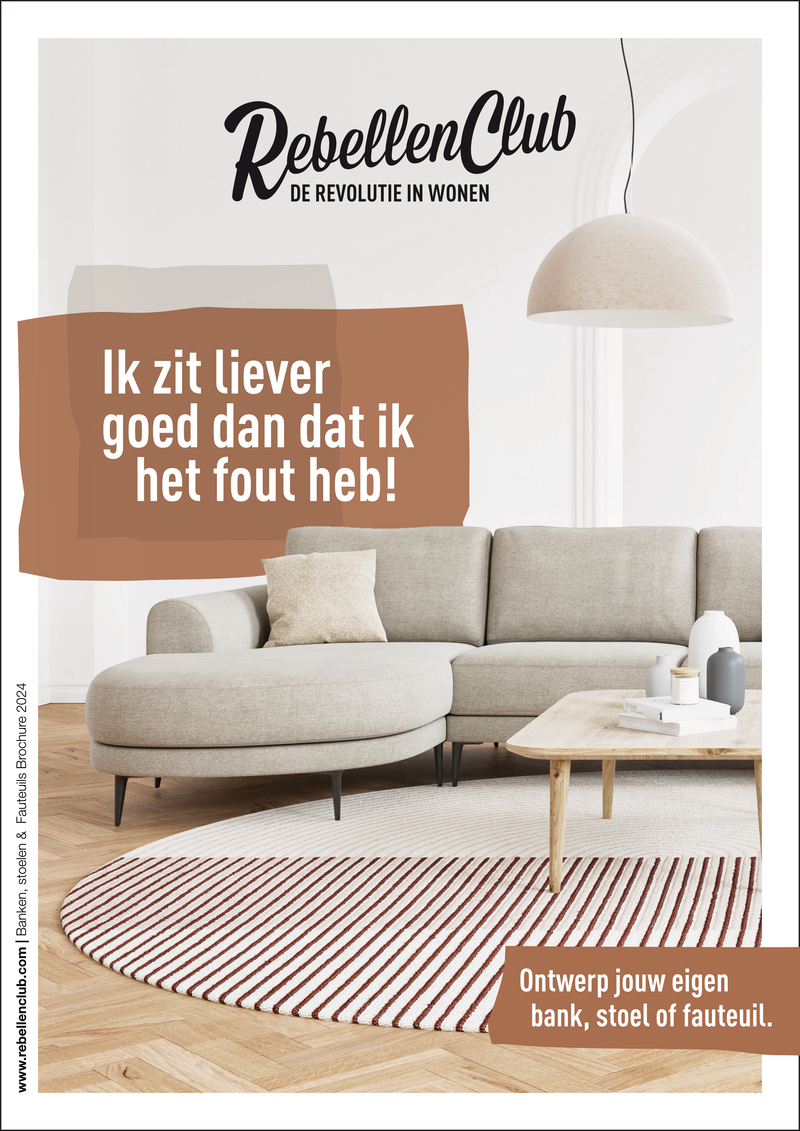 Rebellenclub Banken & Fauteuils Brochure (binnenkort verkrijgbaar)