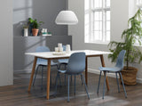 Cusco Eetkamerstoel - Set van 4 - Blauw   - Eetkamerstoelen - Rebellenclub