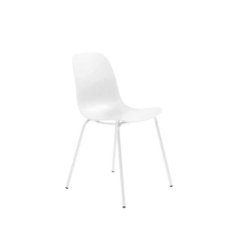 Cusco Eetkamerstoel - Set van 4 - Wit  - Eetkamerstoelen - Rebellenclub